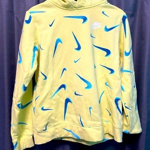 Youth Girls size XL Yellow Nike hoodie
